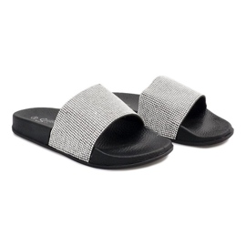 Pantofole Lucide Con Paillettes SL-32 Nere grigio