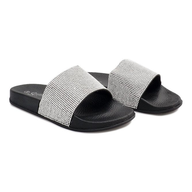 Pantofole Lucide Con Paillettes SL-32 Nere grigio