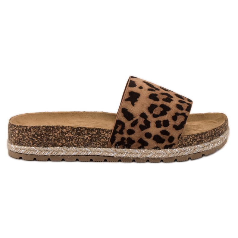 Bestelle Pantofole classiche in pelle scamosciata marrone