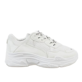 Scarpe sportive bianche alla moda D1901-3 bianca