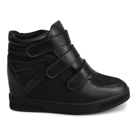 Sneakers con zeppa 7776 Nere nero