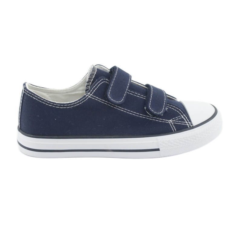 Atletico Sneakers blu navy con velcro bianca