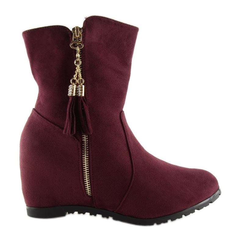 Stivali bordeaux AB02-36 Winered rosso