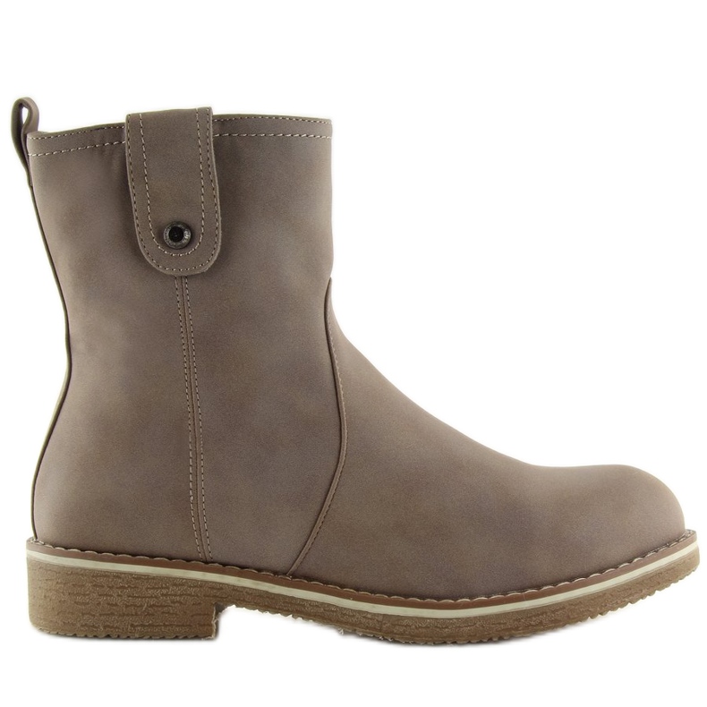 Scarpe basse con tacco piatto beige 0-253 Kaki