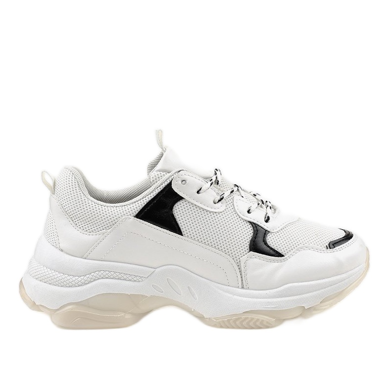 Scarpe sportive bianche, sneakers MM-7 bianca