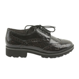 Scarpe stringate oxford Caprice 23701 nero multicolore