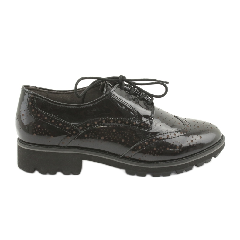 Scarpe stringate oxford Caprice 23701 nero multicolore