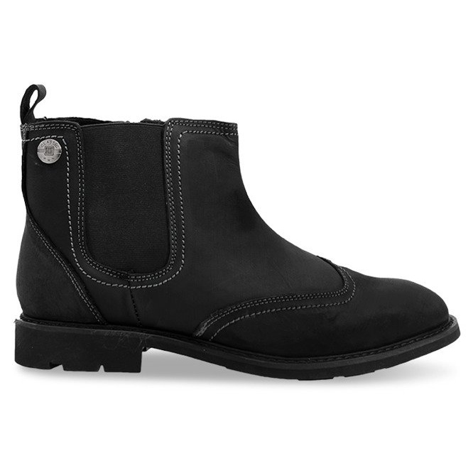 Stivali alti caldi allacciati 4682 neri nero