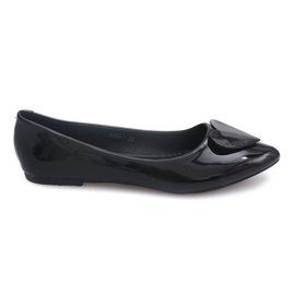 Ballerine Laccate Con Cuori 4003 Nero