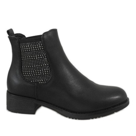 Kayla Shoes Stivali neri isolati con tacchi alti 88053 nero