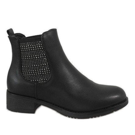 Kayla Shoes Stivali neri isolati con tacchi alti 88053 nero