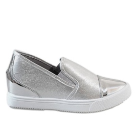 BM Sneakers con zeppa argento DD436-2 grigio