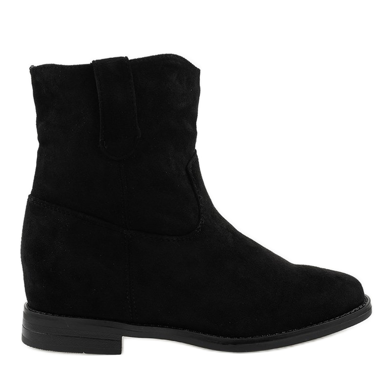 Stivali slip-on in camoscio nero NC837