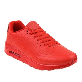 Scarpe sportive rosse da uomo rosso
