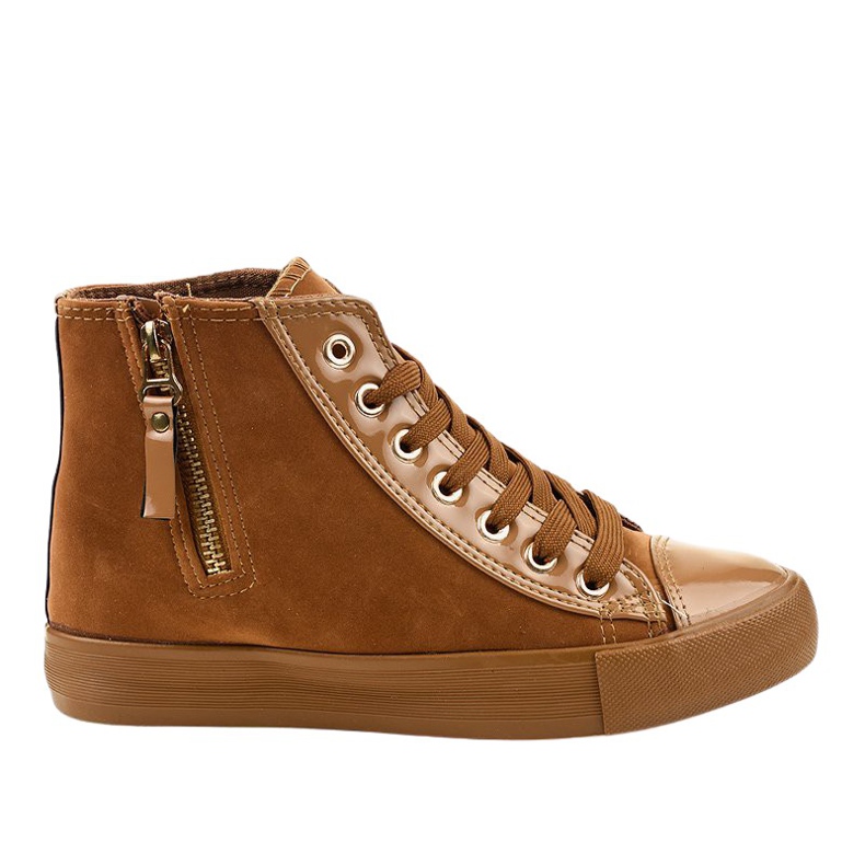 Sneakers alte cammello JX-95 marrone