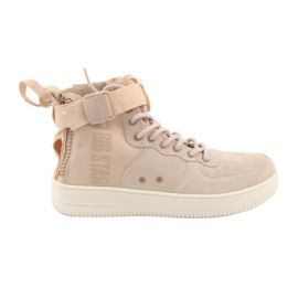 Sneaker di eco-chilometro High Star Big Star 274658 POLLA POLVERE rosa