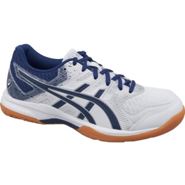 Asics Gel-Rocket 9 W 1072A034-102 scarpe da pallavolo bianca bianca