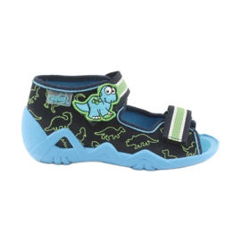 Scarpe da bambino Befado verde 250P088 blu navy blu
