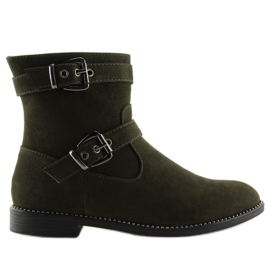 Stivali piatti verdi MB188-266 Verde