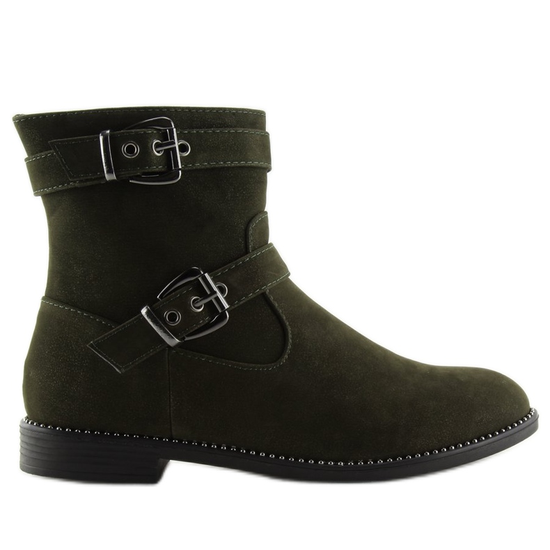 Stivali piatti verdi MB188-266 Verde