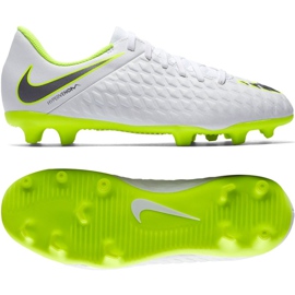 Nike Hypervenom Phantom 3Club Fg Jr AJ4146-107 Scarpe da calcio bianche bianco bianco