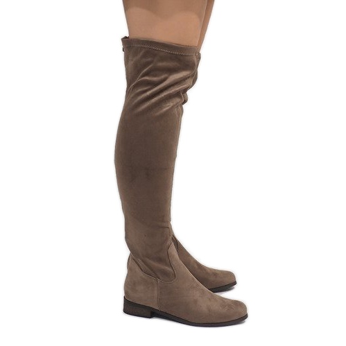 Stivali taupe da donna 3037-49 multicolore