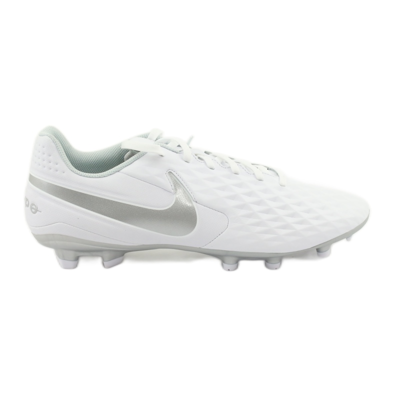 Nike Tiempo Legend 8 Academy FG / MG AT5292 100 scarpe da calcio bianca