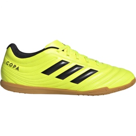 Scarpe da calcio Adidas Copa 19.4 In M F35487 nero giallo