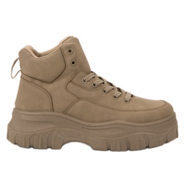 Kylie Scarpe stringate sulla piattaforma marrone