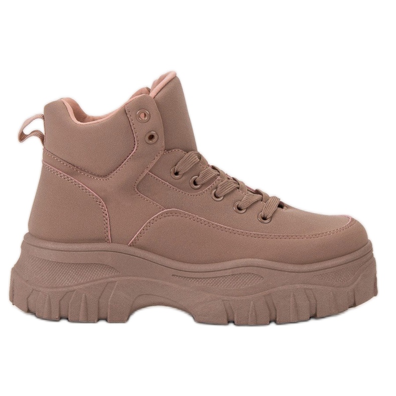 Kylie Scarpe stringate sulla piattaforma rosa