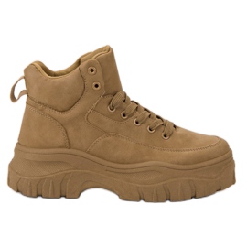 Kylie Scarpe stringate sulla piattaforma marrone