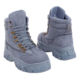 Blu 1967 stivali sportivi blu grigio