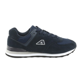 Scarpe sportive da jogging American Club HA27 blu navy