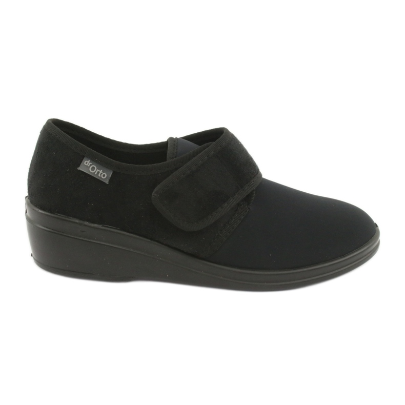 DR.ORTO Ciabatte da donna Befado con velcro, pu 033D002, nero