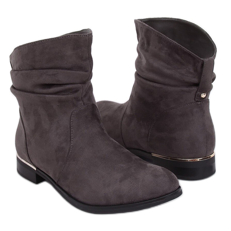 Stivali grigi da donna grigi 7600-PA Grey grigio