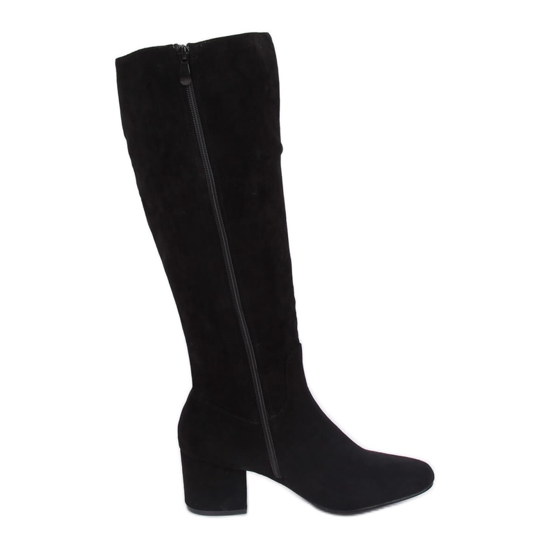 Stivali neri con tacco alto YQ218P Nero