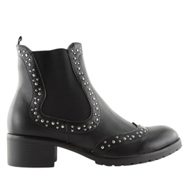 Stivali Jodhpur neri con borchie FC-H63 Black nero