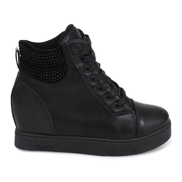 Sneakers con zeppa 1651 Nere nero