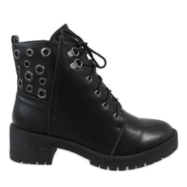 Stivali da trapper G157-1 da donna neri nero