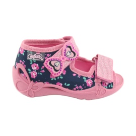 Scarpe per bambini gialle Befado 242P094 blu navy rosa
