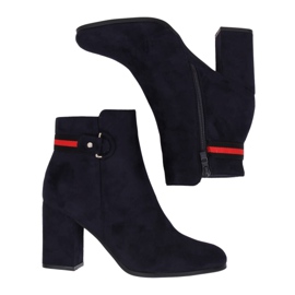 Stivali blu navy con tacco alto NC923 Navy