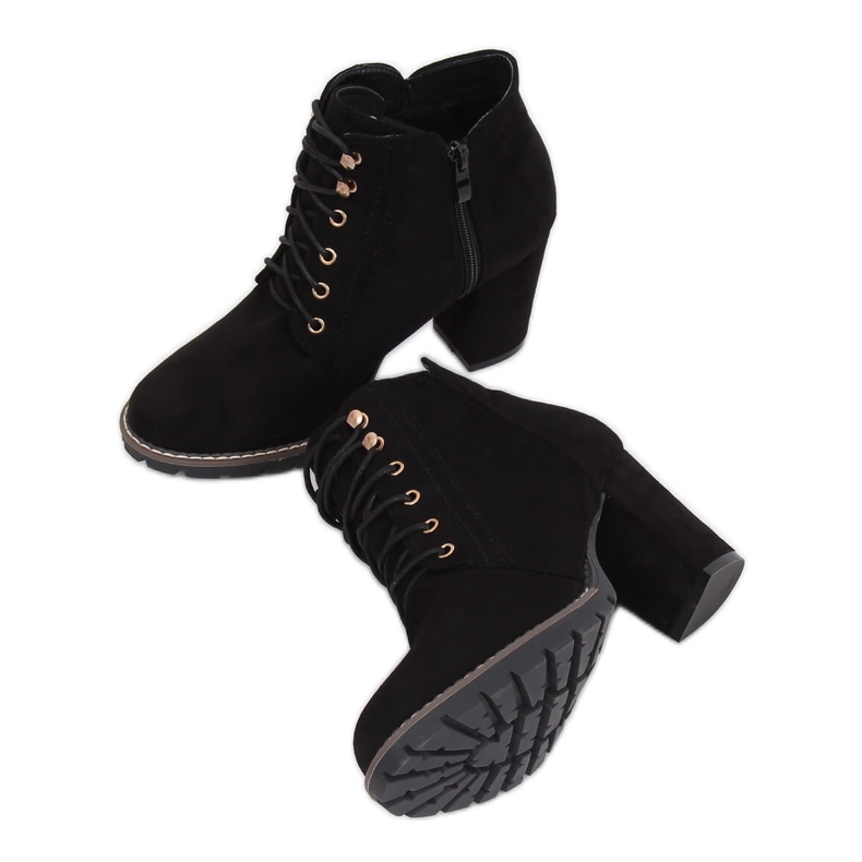 Stivali neri con tacco alto 995-30 Black nero