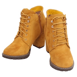 Stivali con tacco alto miele 995-30 Giallo