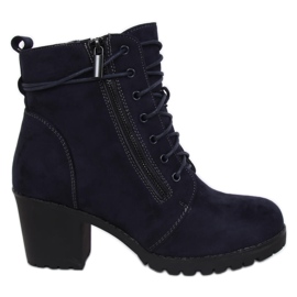 Stivali blu navy sul protettore W358 Blue