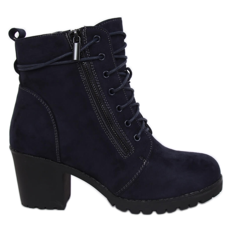 Stivali blu navy sul protettore W358 Blue