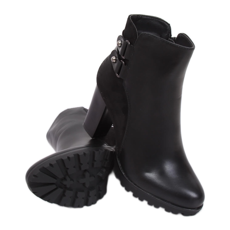 Stivali neri con tacco alto Z182 Black nero