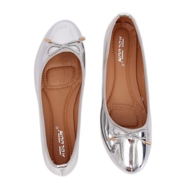 Ballerine metallizzate argento 9988-139 Argento grigio