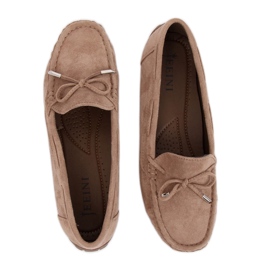 Mocassini da donna beige R812 Khaki marrone multicolore