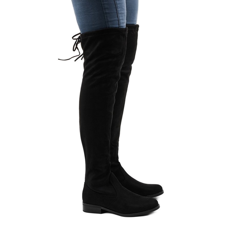 Stivali da donna in camoscio 8926 nero