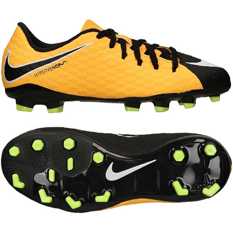 Nike Hypervenom Phelon Iii Fg Jr 852595 801 giallo scarpe